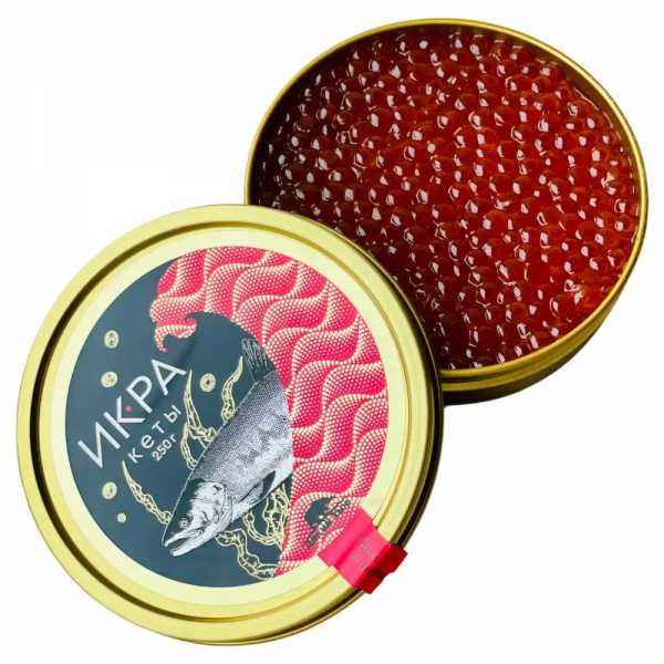 Красная икра лососевая зернистая (Кета), без консервантов, «Дикий улов»