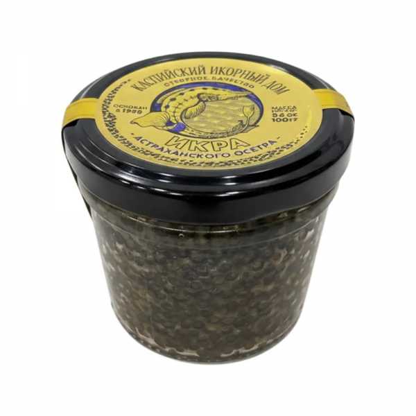 Черная икра осетровая зернистая, 